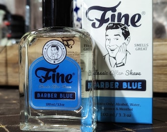 Fine Accoutrements Nostalgia Barber Blue 1950s Classic Aftershave