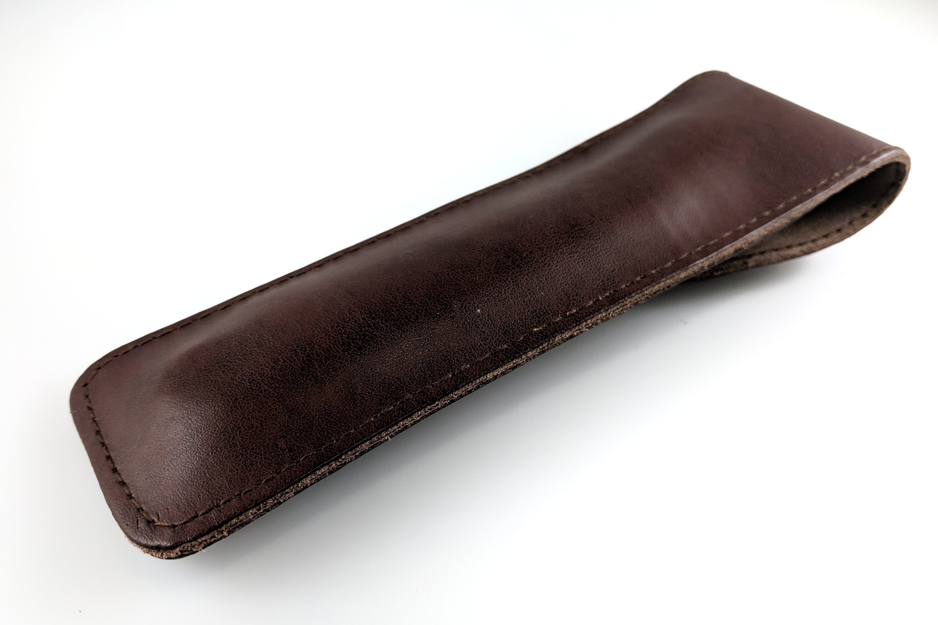 Brown Leather Straight Razor Case A1Self Care