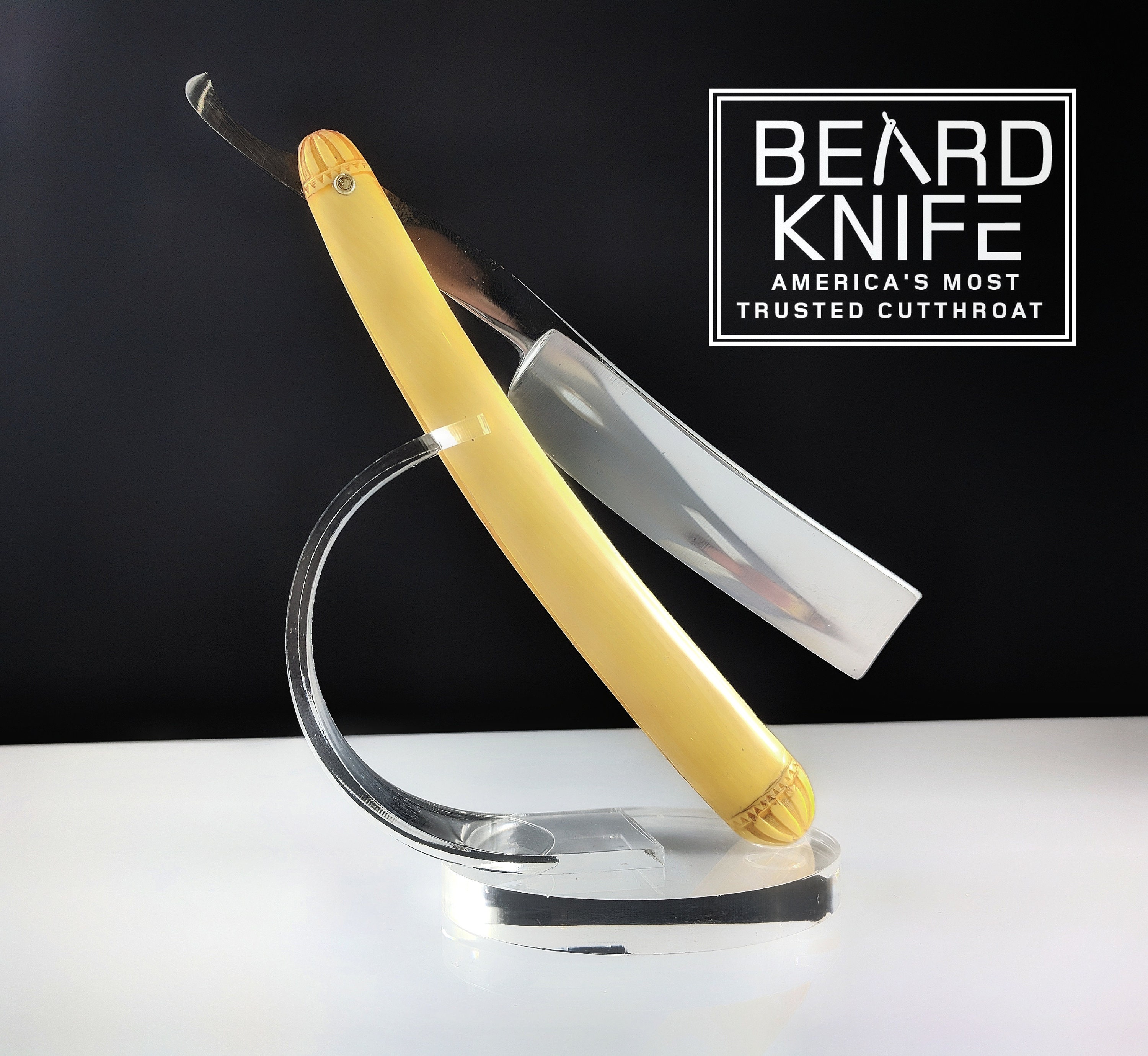 Rare 11/16 Yankee Cutlery Vintage German Straight Razor Ornate carved