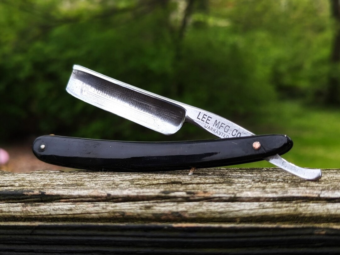 Vintage Lee Mfg. Straight Razor German Shave Ready Etsy