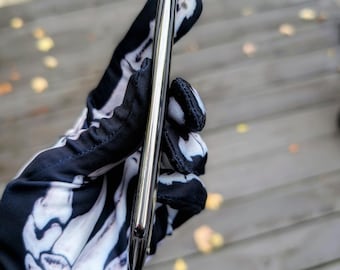 Custom made antique straight razor Case Imp custom scales