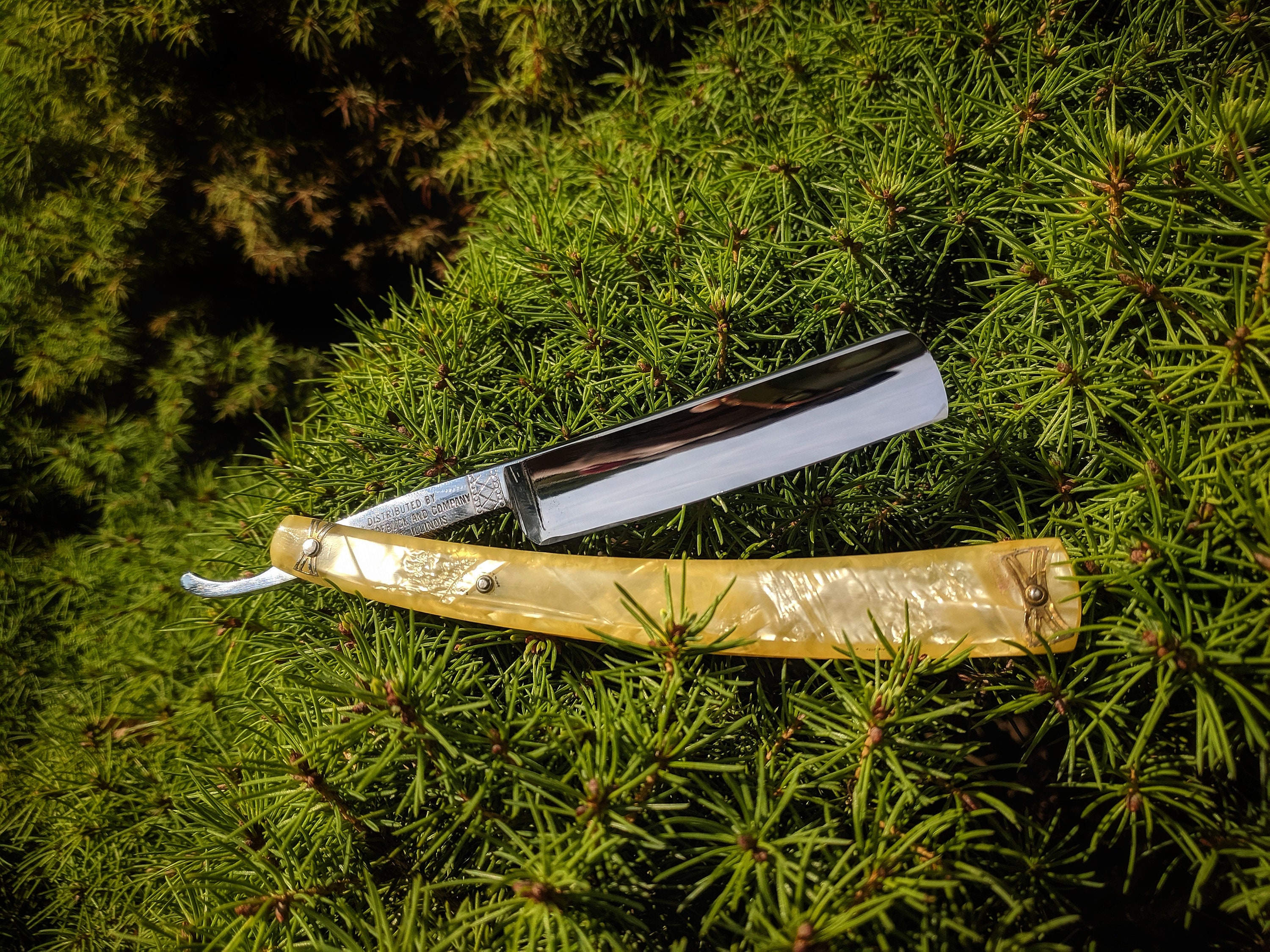 Sta Sharp Exceptional Straight Razor Fine Chromized Steel Fully