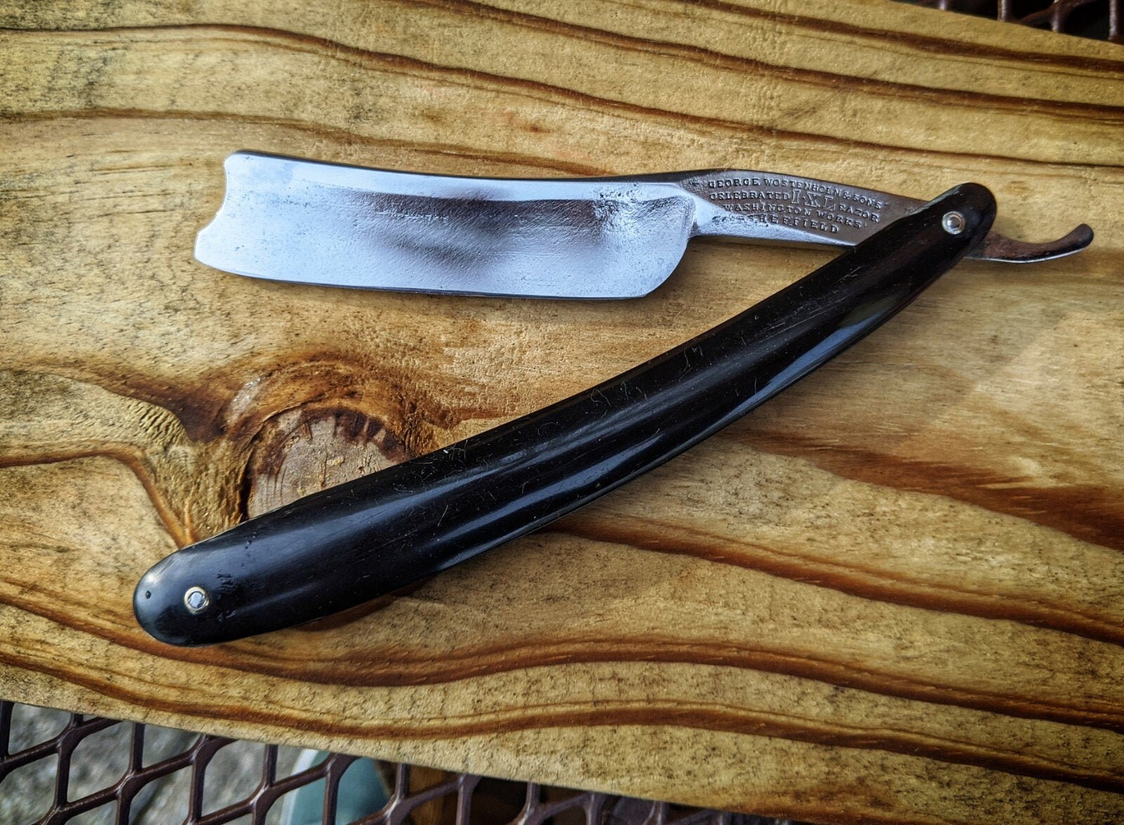 1860 Antique 13/16” Geo. Worstenholm & Son IXL straight razor Shave ...