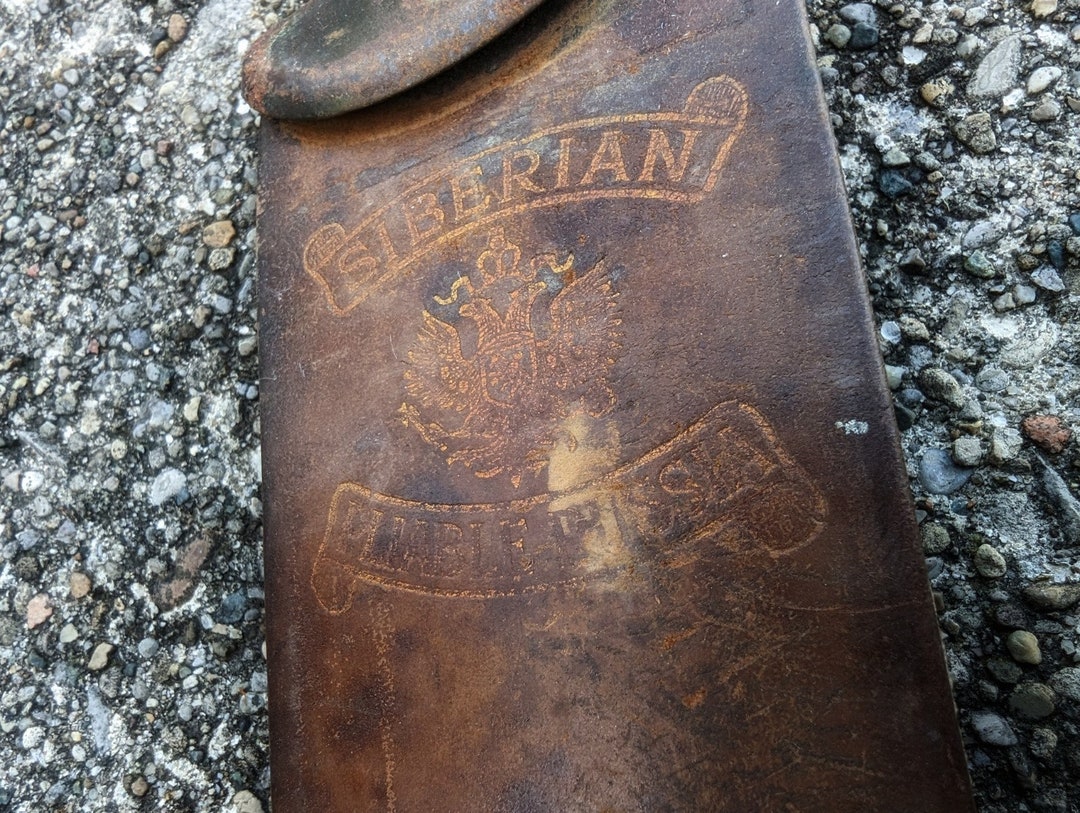 Siberian Russia Russian Shell Strop Leather and Linen Barber Etsy