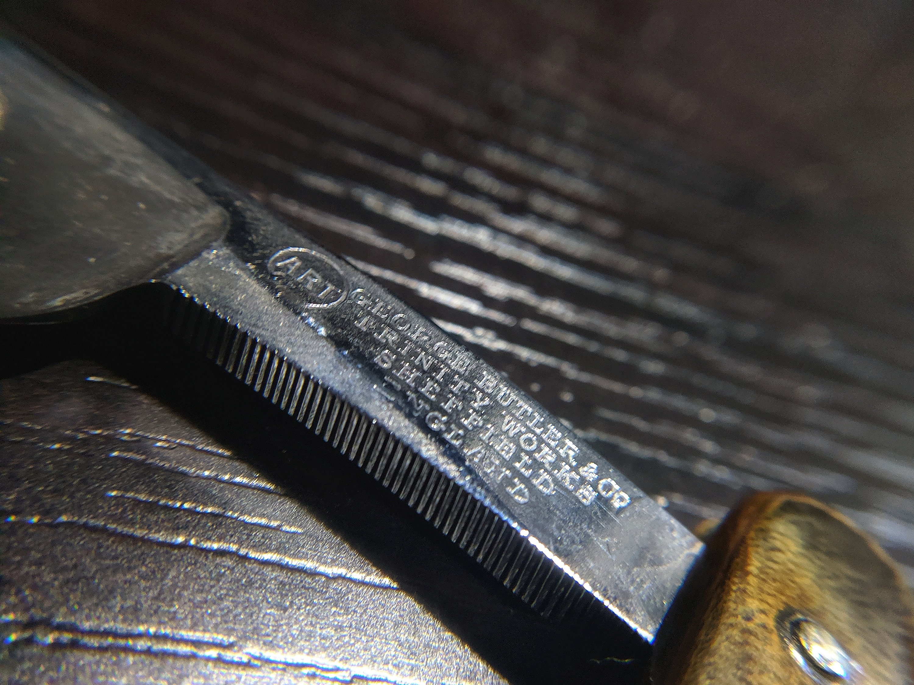 Original George Butler Shakespeare Straight Razor 1870's