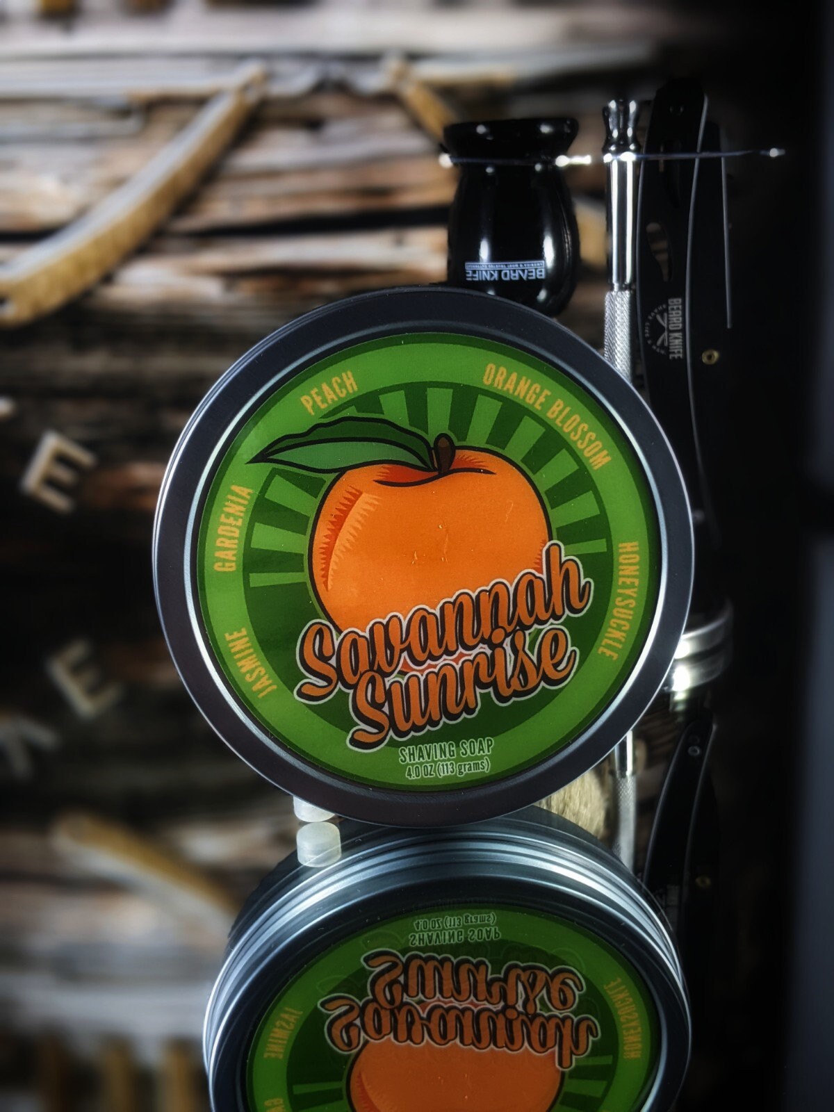 Dr. Jon's Savannah Sunrise Vegan Shaving Soap 4oz Natural Shaving Soap