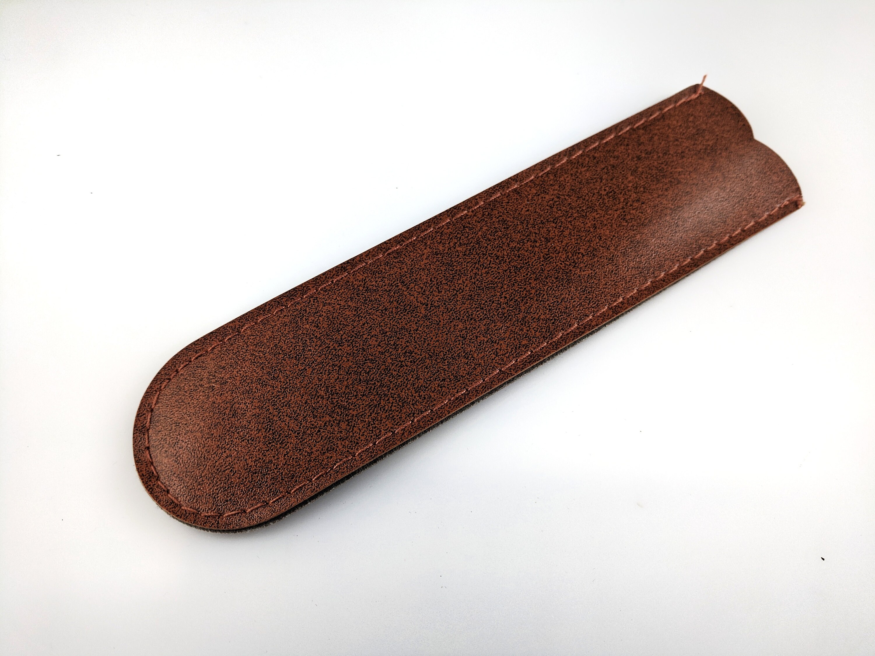 Brown Straight Razor case Faux Leather only one