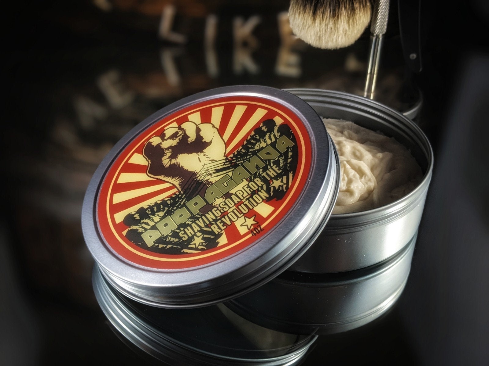 Dr. Jon's PROPAGANDA Vegan Shaving Soap 4oz Natural Shaving Soap