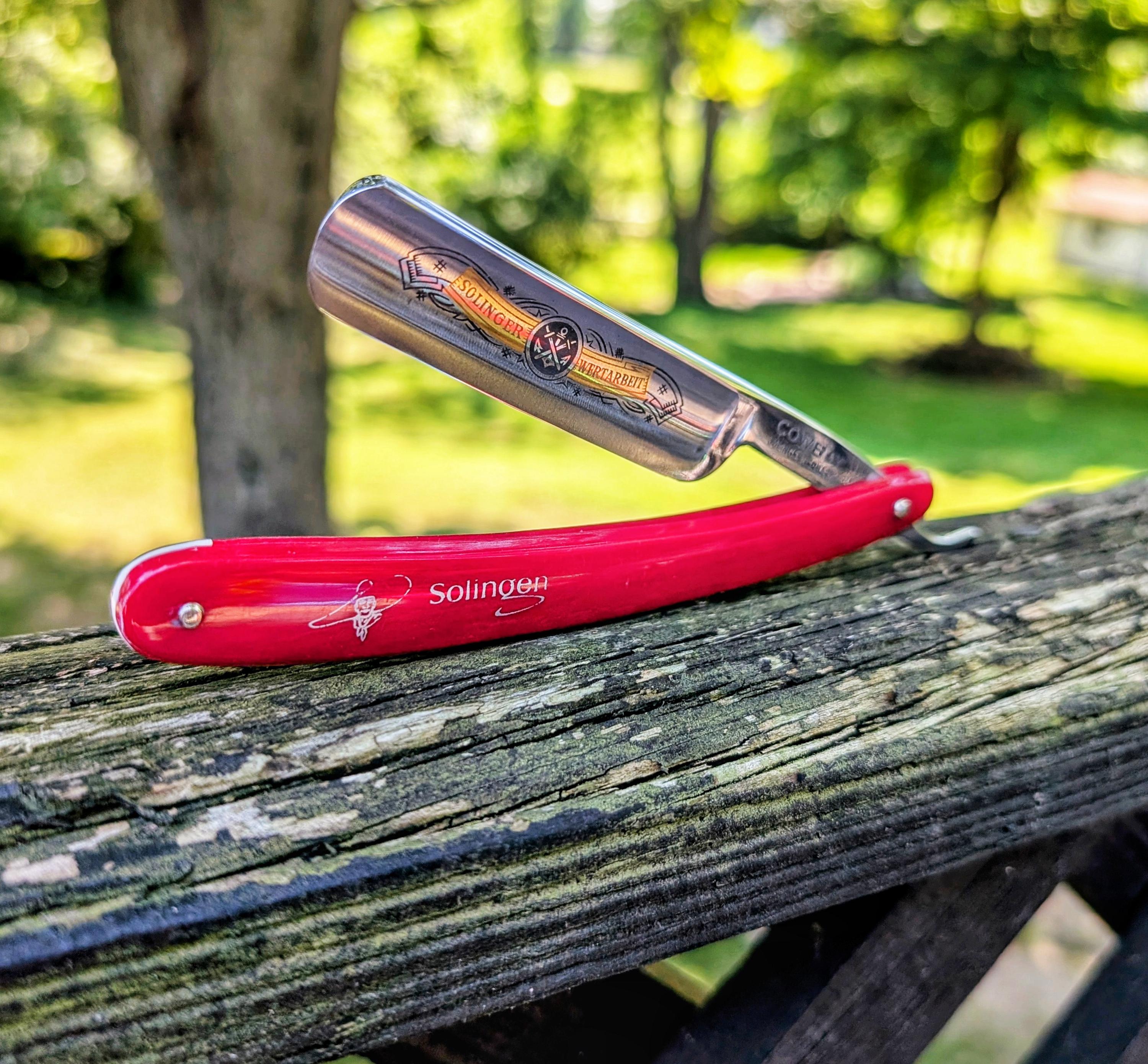 NOS 5/8 Otto Bush Cowboy Round Point Straight Razor