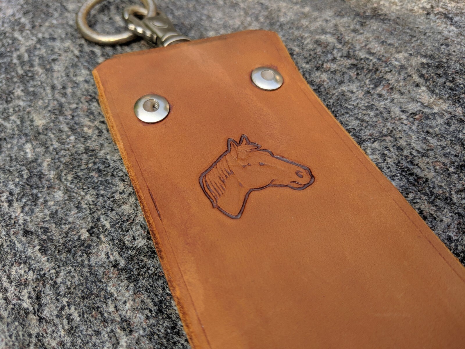 Vintage Natural Horse Head 2 Barber Razor Strop 22 X 2 1/2