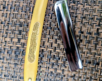 Vintage Puma 1938 Straight Razor 4/8 - Solingen Steel with Wood Case