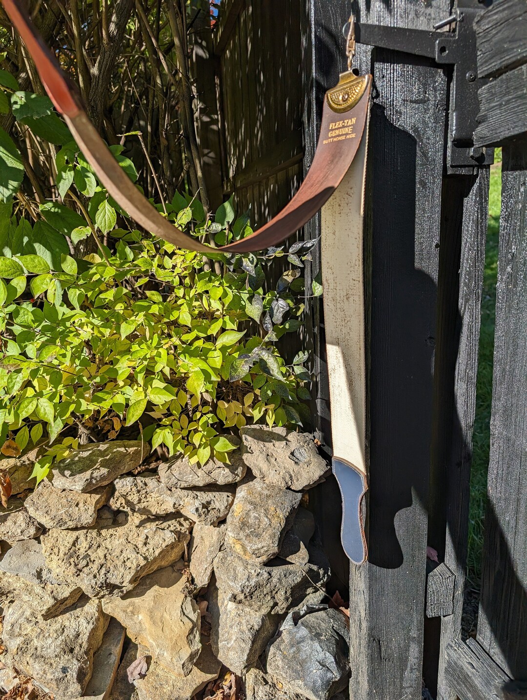 Vintage Leather Razor Strop Flex Tan Horse Hide and Linen Etsy