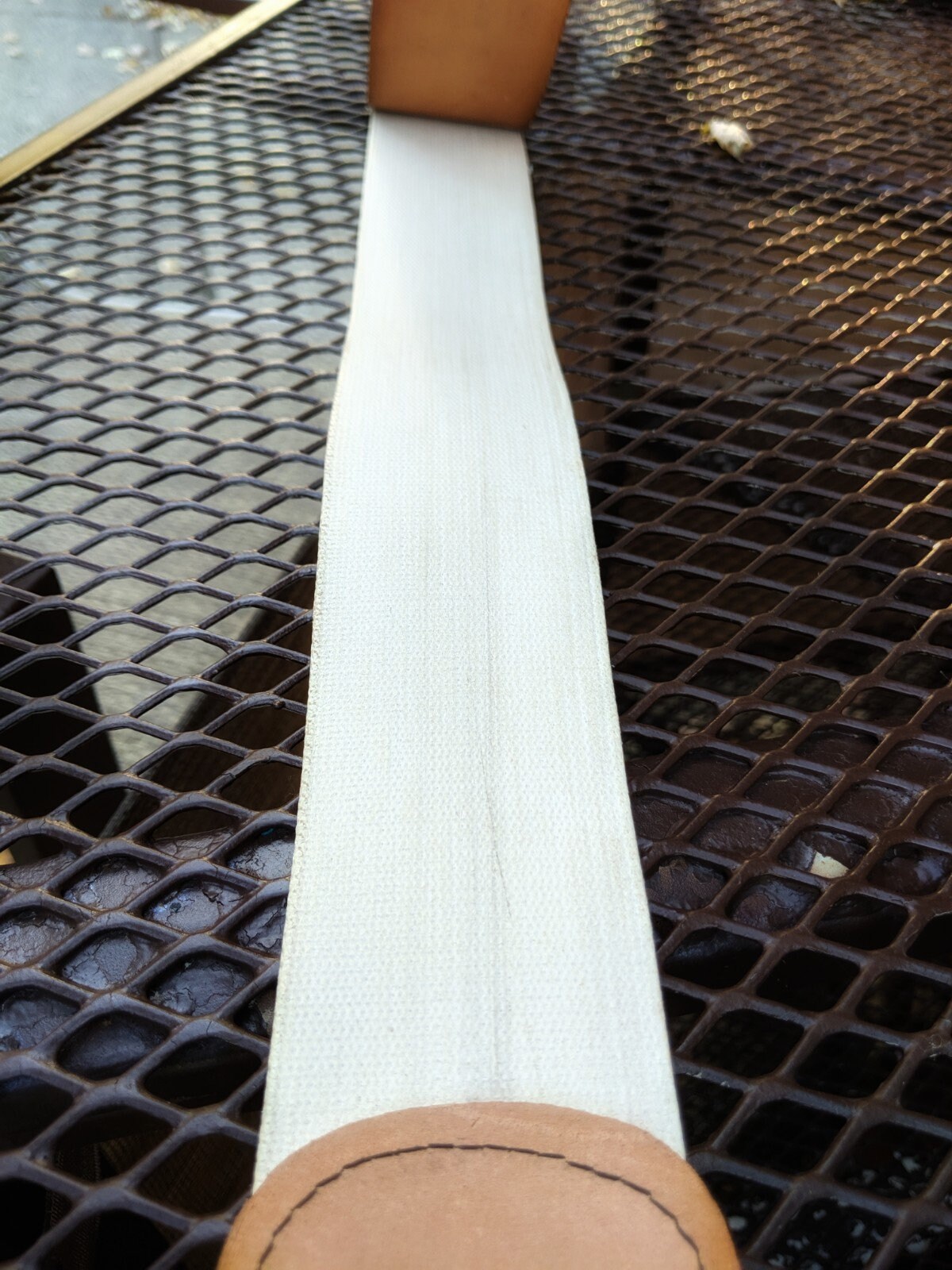 NOS Antique 1915 Horse Hide Leather Barber Razor Hone Strop Medal of Award A