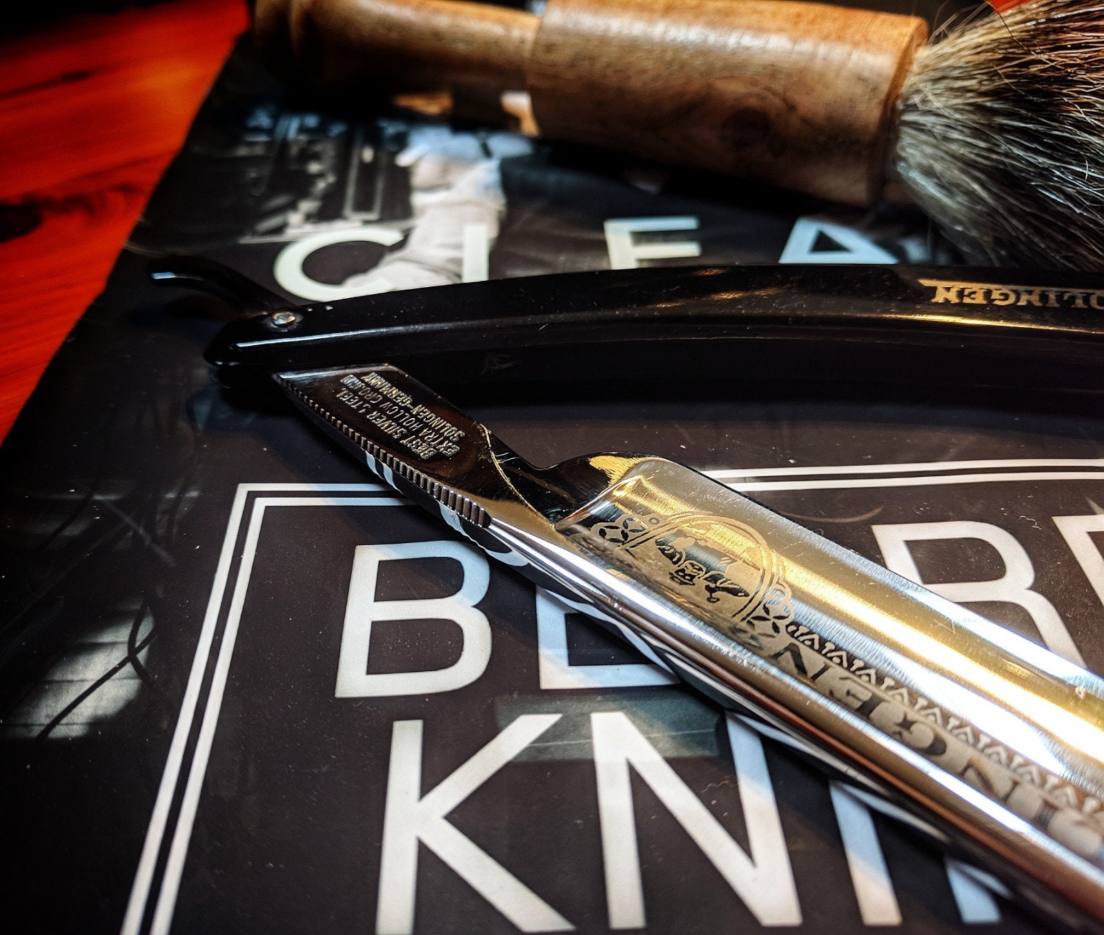 Straight Razor best silver steel extra hollow ground solingen germany