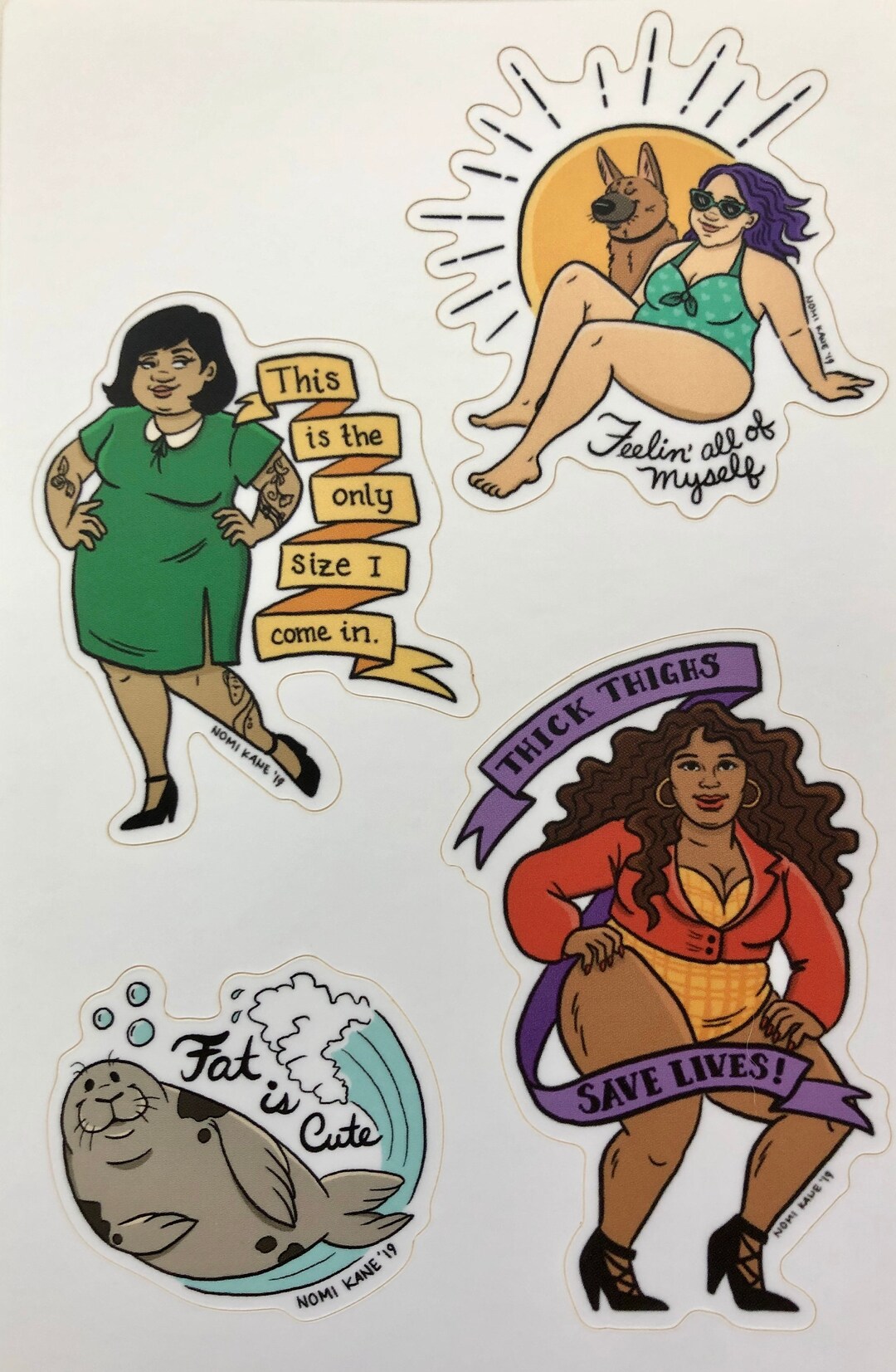 Body Positive Sticker Sheet - Etsy