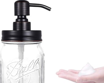 30 Packs Oil Rubbed Bronze Foaming Dispensers for Regular Mouth Mason Jar 304 Stainless Steel in Black Satin Brushed Copper and Brass