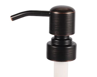 100 piezas 28/400 Dispensador de jabón de bronce frotado con aceite Cabeza a prueba de óxido 304 Bomba de loción de acero inoxidable