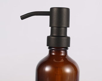 Enlace de producto personalizado para pedidos mixtos: Dispensadores de jabón negro mate 28/400, acero inoxidable 304, bomba de jabón con pajitas, sin frascos.