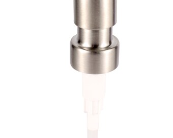 Enlace de producto personalizado para cabezal dispensador de jabón mixto plateado y negro a prueba de óxido 28/400 (tarro no incluido)