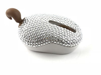 Blingustyle animal squirrel design crystal optical 2.4ghz-wireless pc mouse