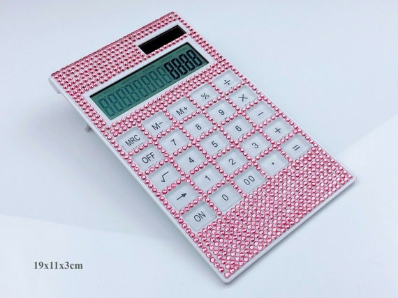 blingustyle Bling Bling Crystal Diamante 12 Digit Dual Power Calculator GOLD blingustyle Bling Bling Crystal Diamante 12 Digit Dual Power Calculator GOLD