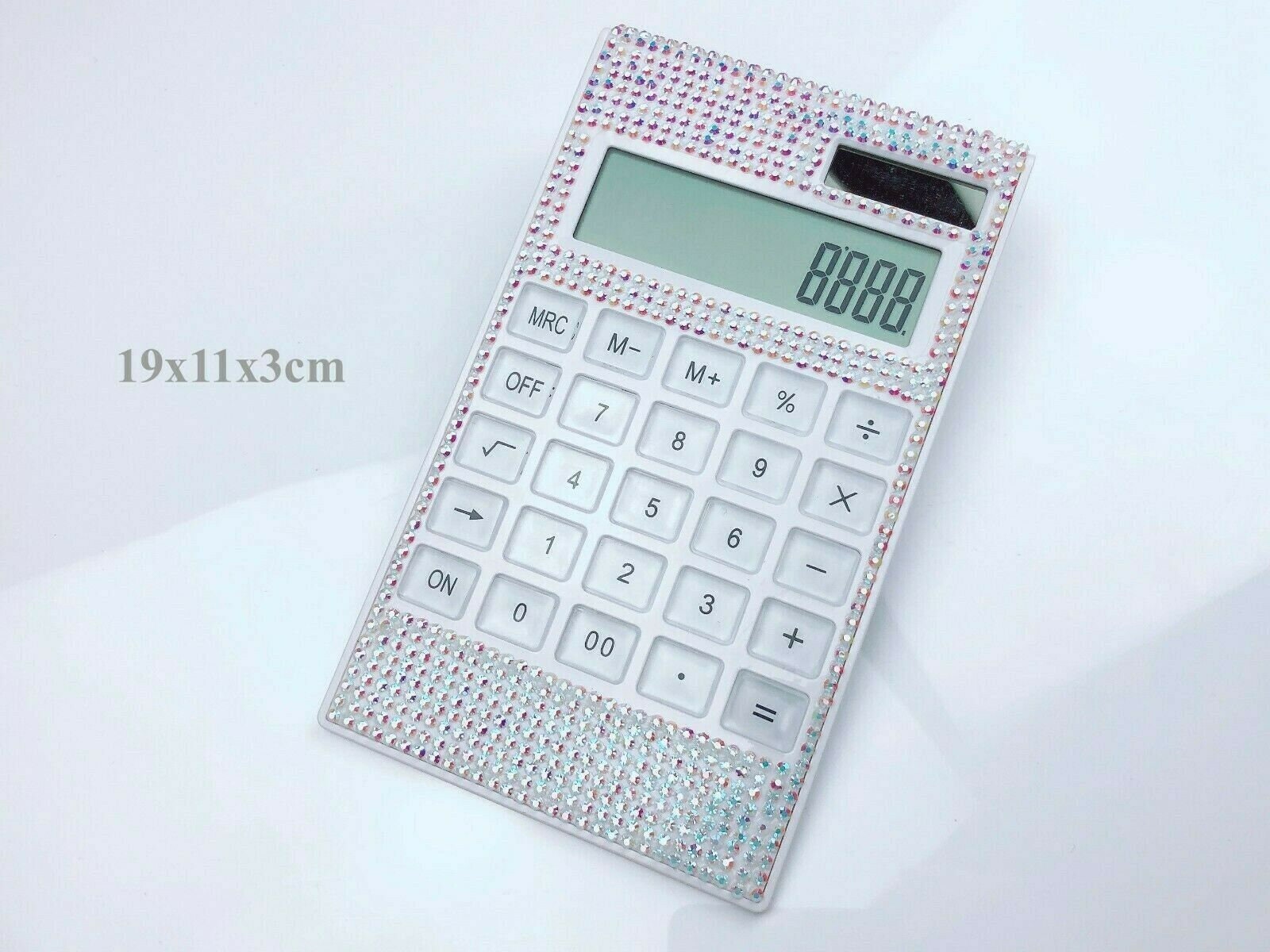 blingustyle Bling Bling Crystal Diamante 12 Digit Dual Power Calculator GOLD blingustyle Bling Bling Crystal Diamante 12 Digit Dual Power Calculator GOLD