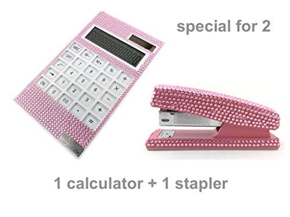 blingustyle Bling Bling Crystal Diamante 12 Digit Dual Power Calculator GOLD blingustyle Bling Bling Crystal Diamante 12 Digit Dual Power Calculator GOLD