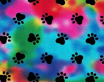 wallpapers Rainbow Paw Print Fabric paw print fabric etsy