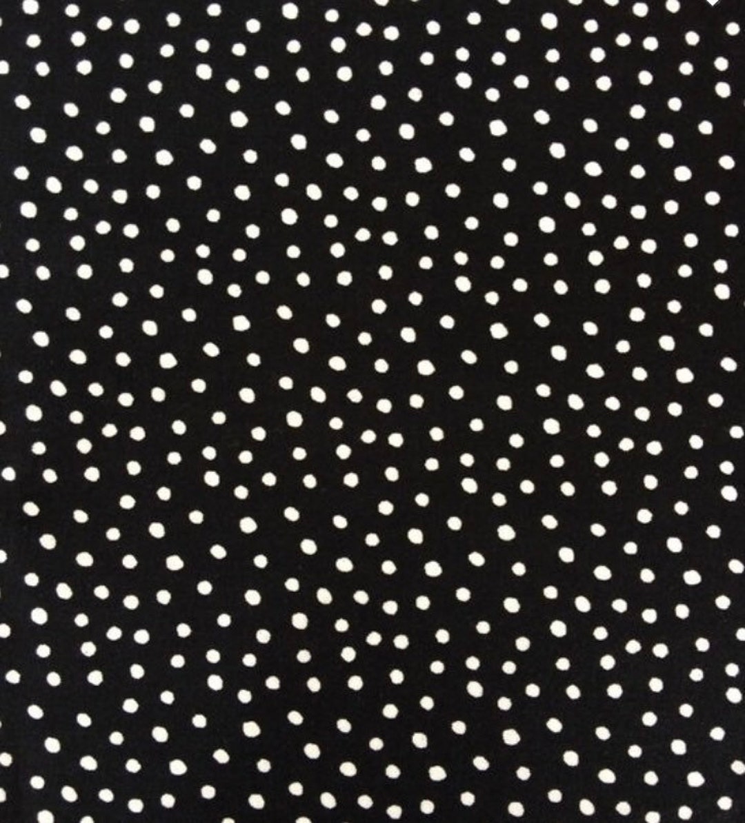 Small Dot Cotton Fabric Black and White Dot Cotton Fabric fabric by the ...