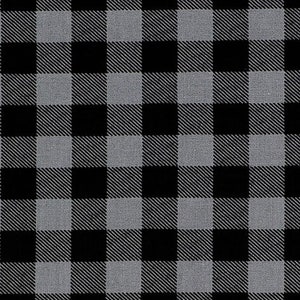 Buffalo check cotton - Black and gray check cotton - Buffalo plaid fabric - fat quarters - Gray and black check fabric- cotton woven fabric