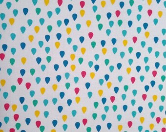 W4273 Spring Showers Cotton Rain Drops Quilt Fabric Another Point of View for Windham Fabrics Raindrops in Raspberry Pink 38958-1
