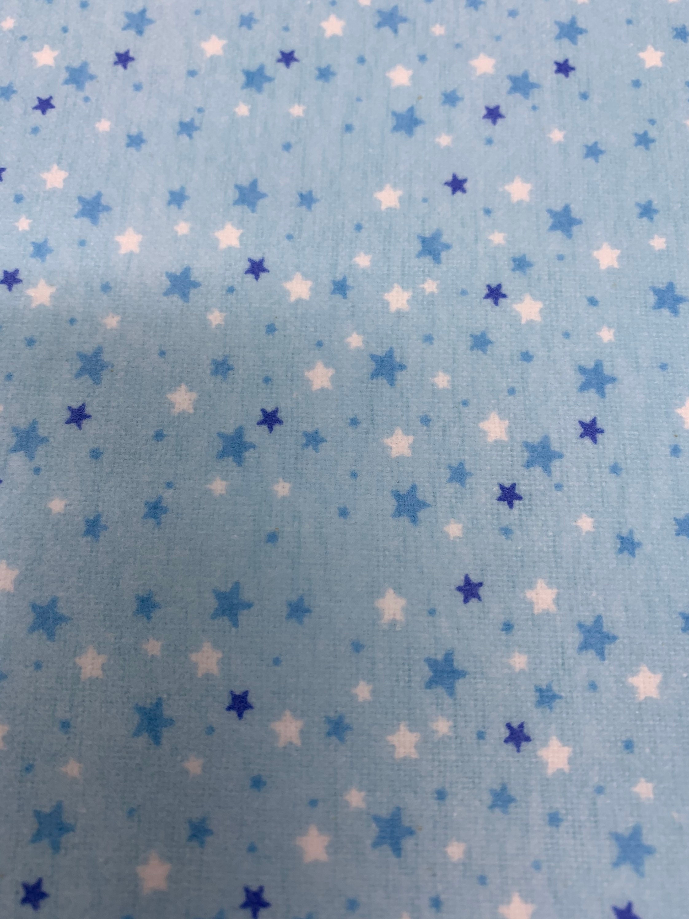girl stars on light blue girls flannel celestial flannel Light pink stars flannel fabric by the yard nursery fabric fat quarters