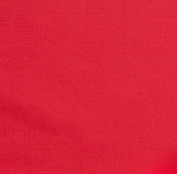 Red cotton solid fabric fabric by the yard red cotton Etsy