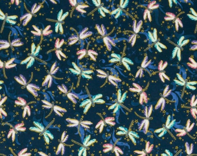 Dragonfly Fabric Fabric by the Yard Quilting Fabric Dragonfly Cotton
