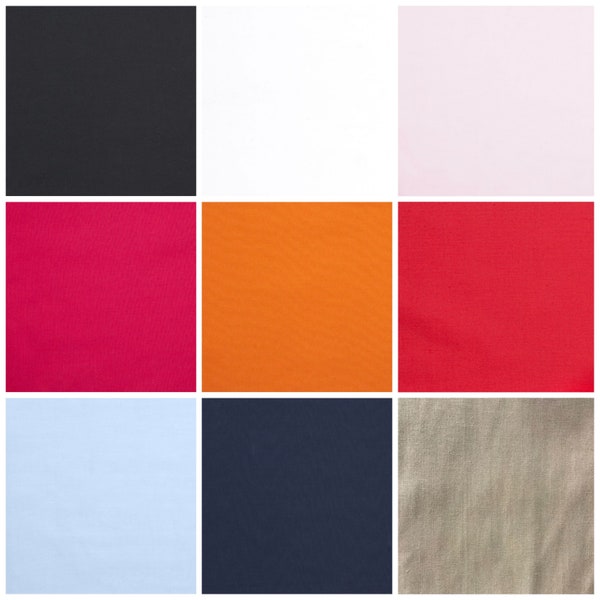 Broadcloth fabric - solid broadcloth - poly-cotton blend - symphony broadcloth - broadcloth solid color fabric - quilting fabric - apparel