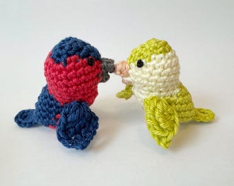 Crochet Bird Pattern, Bird Amigurumi Pattern, Crochet Mini Bird, No Sew Bird, Cute Bird Amigurumi Pattern, Bird PDF pattern, Bird Keychain