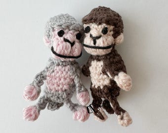 Monkey Crochet Pattern, Monkey Amigurumi Pattern, Monkey Crochet Tutorial, Monkey PDF Crochet Pattern, Crochet Monkey Keyring, Cute Monkey
