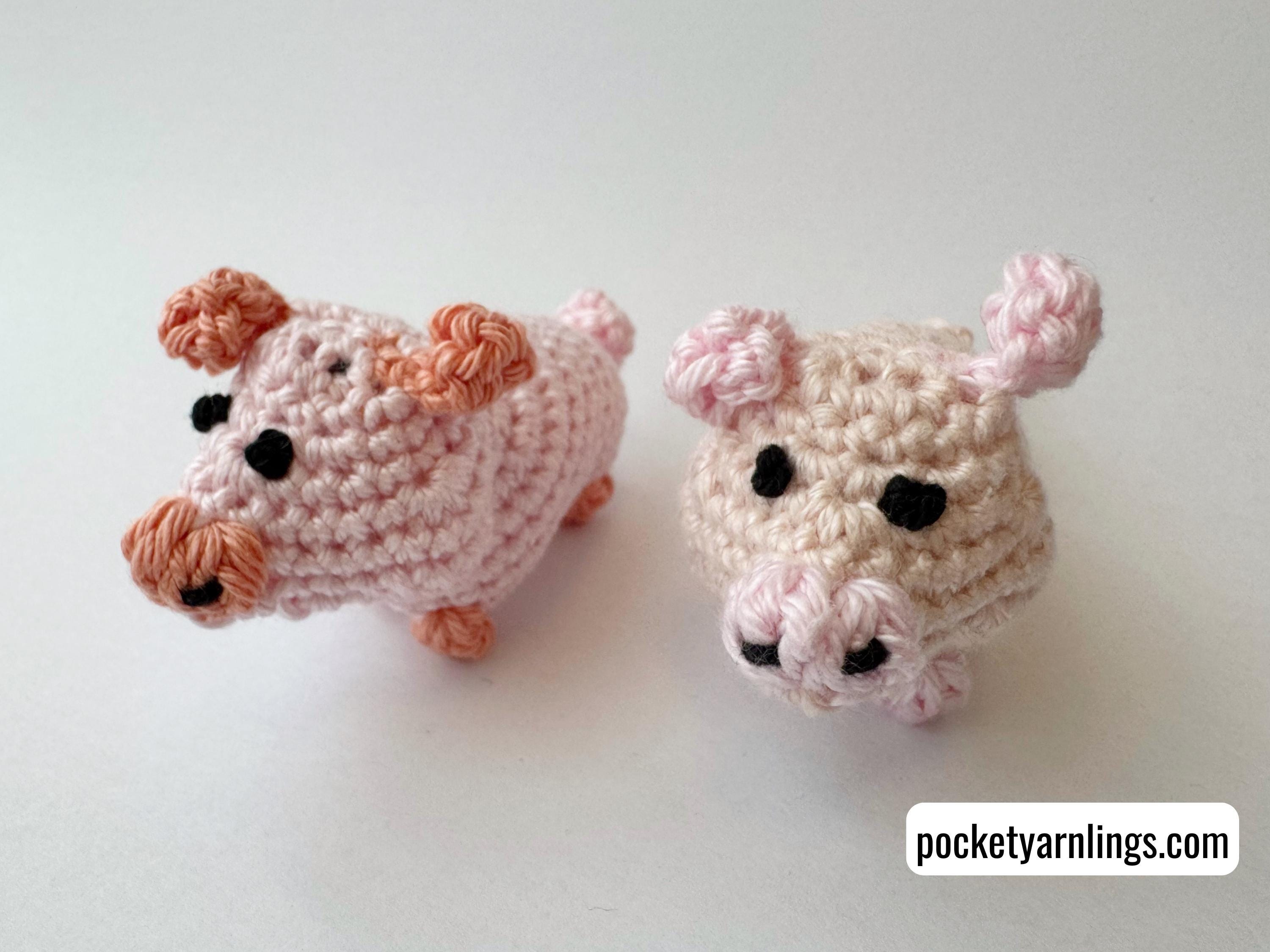 32 Our List of Adorable Crochet Pigs: Create Your Own Pig Plushie! 1 Crochet Pig Pattern Crochet Piglet Keychain