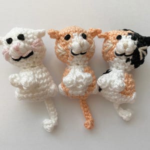 Katzen Häkelmuster, keine Sew Cat Häkelmuster, süße Katze Amigurumi Muster, gehäkelte Katze Schlüsselanhänger, Katze PDF häkeln, Kätzchen Häkelmuster