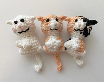 Crochet Cat Pattern, No Sew Cat Crochet Pattern, Cute Cat Amigurumi Pattern, Crochet Cat Keychain, Cat PDF Crochet, Crochet Kitten Pattern