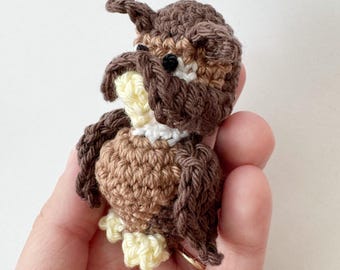 Crochet Owl Pattern, Crochet Owl Keychain, Crochet Mini Owl, No Sew Owl Crochet, Cute Owl Amigurumi Pattern, Owl PDF Crochet, Stuffed Owl