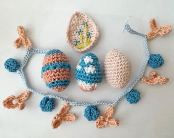 Crochet Easter Decor, Spring Easter Crochet, crochet easter patterns, crochet easter bundle, easter crochet patterns, crochet easter eggs
