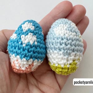 Easter Egg Crochet Pattern, spring easter egg crochet, crochet Easter ornaments amigurumi pattern, crochet Easter decorations, Crochet eggs