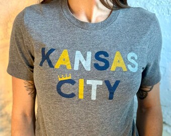 Grå / Kansas City / Royals / T-shirt