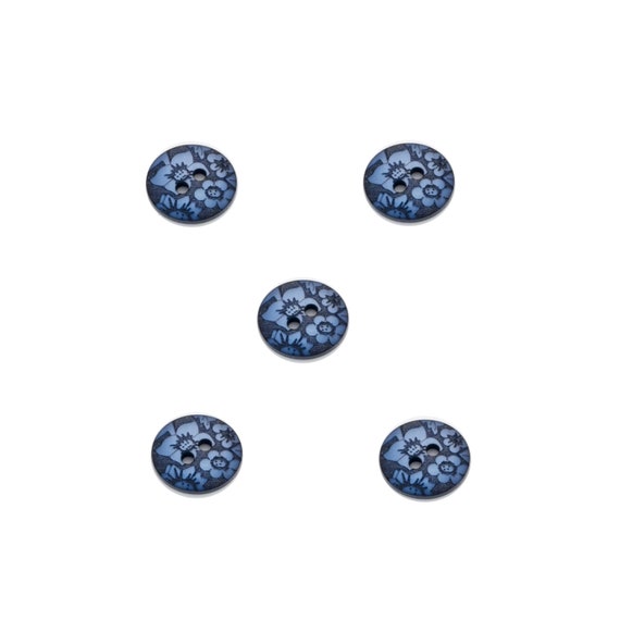 Floral Damask Button: 13mm - each Floral Damask Button: 13mm - each