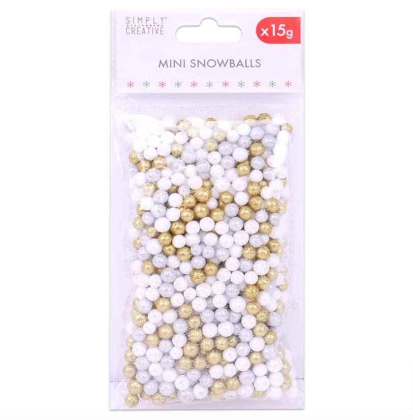 Simply Creative Mini Snowballs - 15g Simply Creative Mini Snowballs - 15g