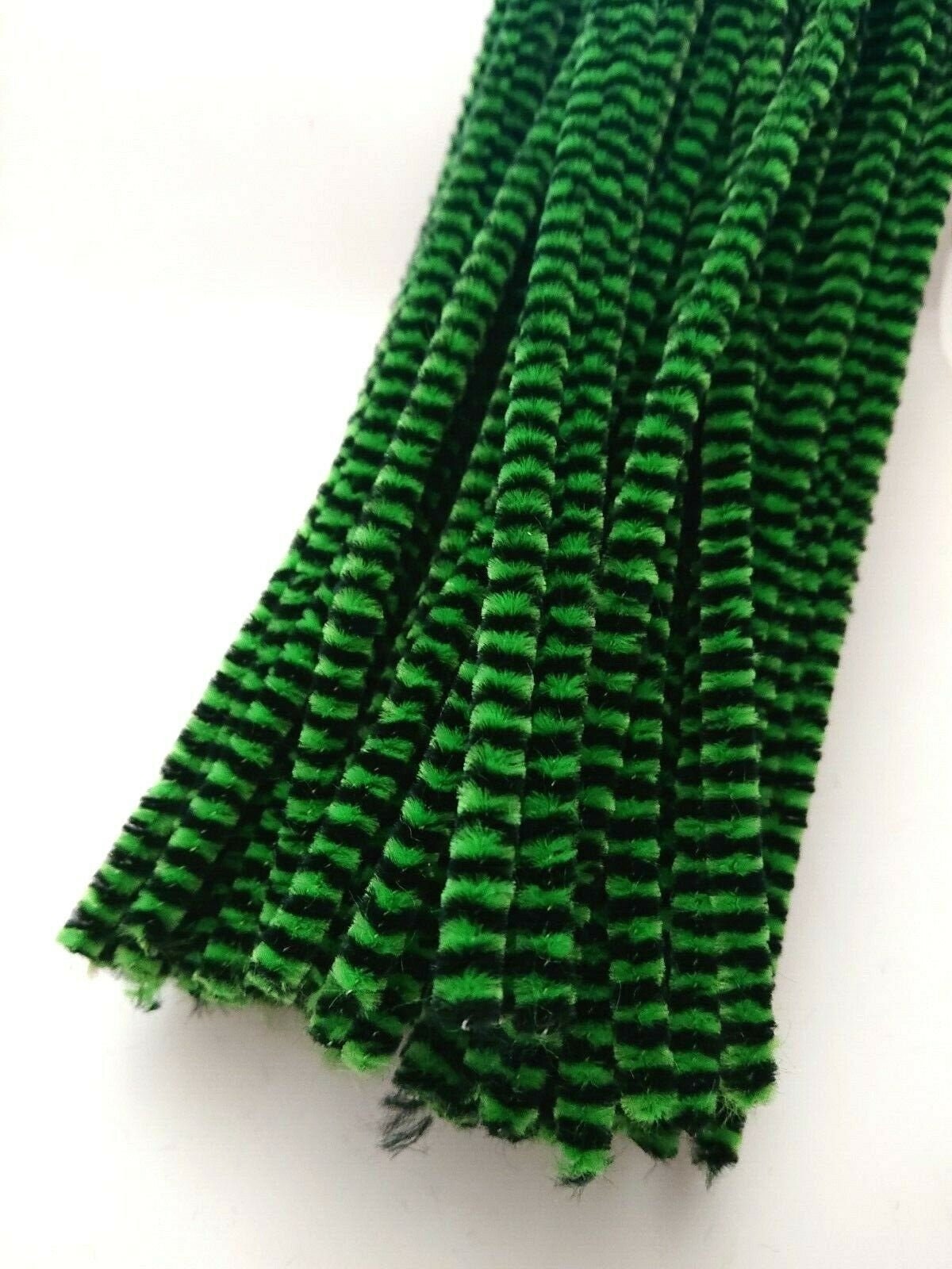 Chenille Stems 100 Pcs Striped Pipe Cleaners for Arts and Crafts,10 Colors