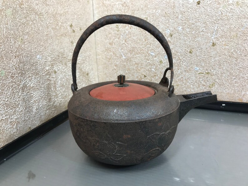 Rare Japanese Steel Sake Pot Unique Japanese SHUKI Small Antique kettle