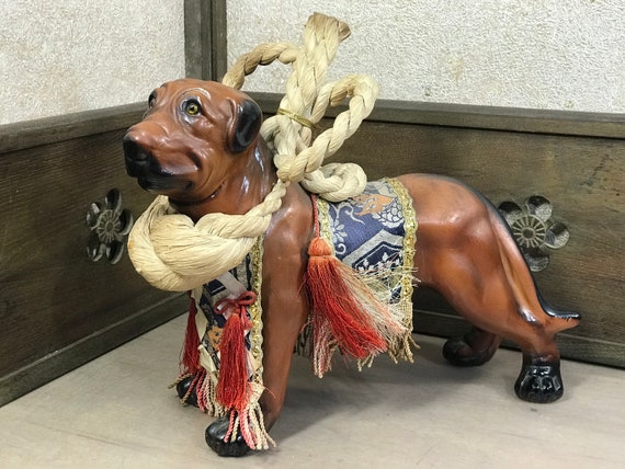 Japanese Vintage Statue Tosa Ken Inu Dog Handmade Ceramics Fighting Dog Japanese Fully Handmade Statue Made In Japan 432