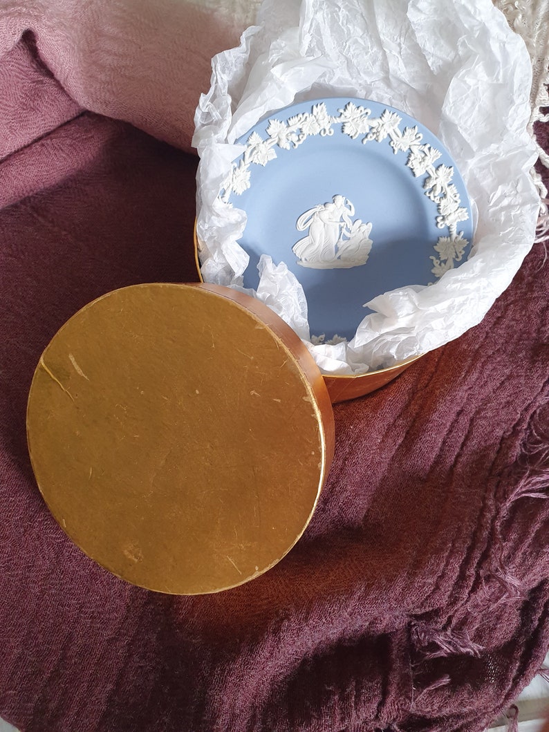 Wedgwood Blue Jasperware Small Plate.